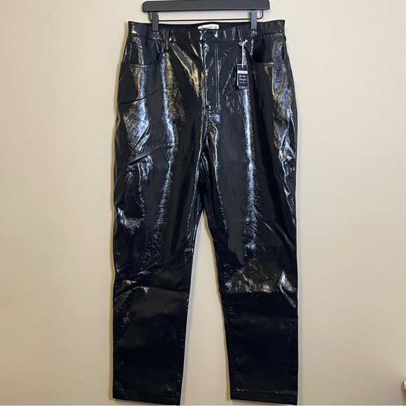 Abercrombie Curve Love The 90’s Straight Ultra High Rise Black - Size 33/16 NWT - Picture 5 of 8